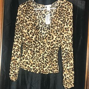 Leopard print blouse